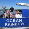 Tea Party on Ocean Rainbow Unexpected welcoming party in Falmouth