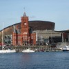 The start and finish of our late summer holiday! Approaching Mermaid Quay