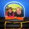 Liferaft finally back in its cradle Hopefully we'll never find ourselves inside!