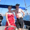 Macedonian driving Verity at the helm