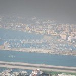View of La Linea marina with the mist swirling