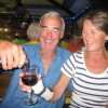 Caribbean Pot Designer Pot - and the inevitable glass of wine!