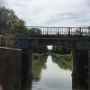Tumbling down the canal At the bottom and a view of tree lined canals